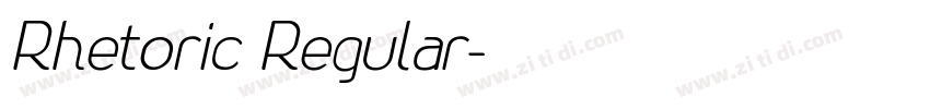 Rhetoric Regular字体转换 Rhetoric Regular字体转换
